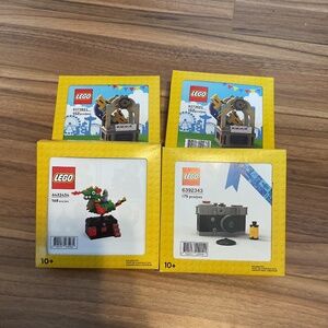 ⭐️markdown this weekend only⭐️NEW LOT OF FOUR LEGO EXCLUSIVE SETS